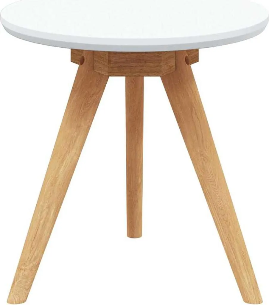 VidaXL Tavolino Da Esterno In Legno Massello Di Acacia: 50x35x45 Cm Con Ripiano Inferiore - Resistente Alle Intemperie Per Giardino E Terrazzo