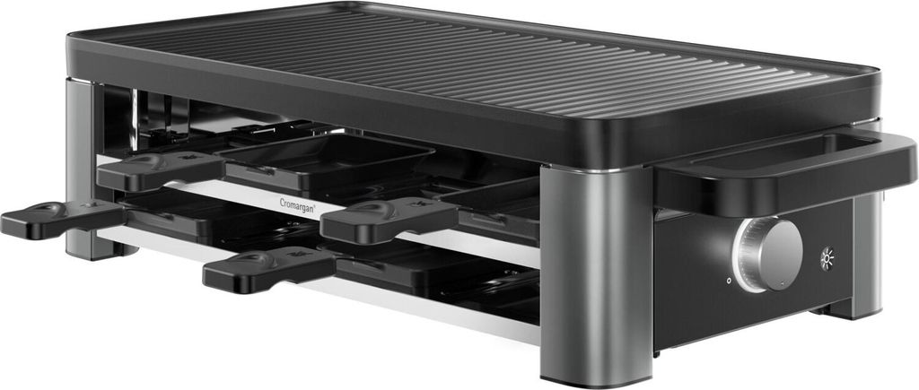 A studio shot of a raclette grill.