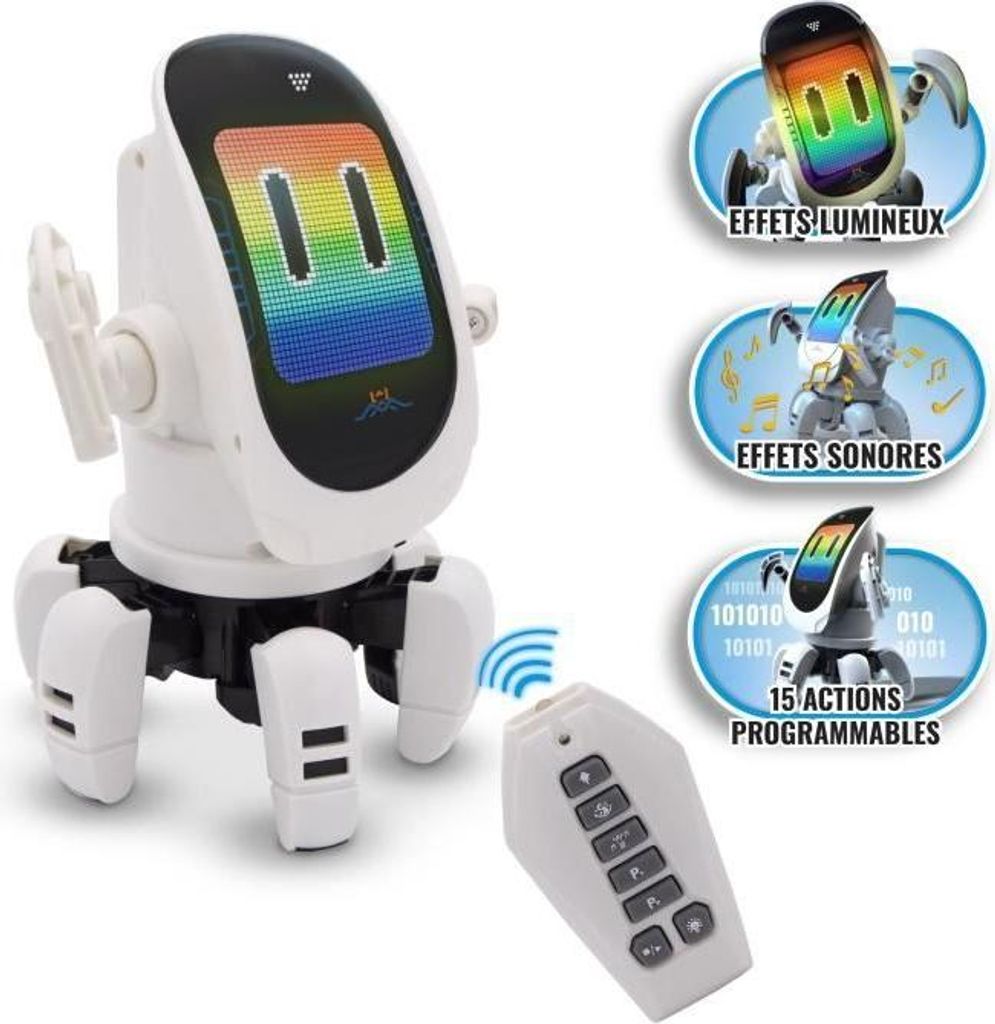 Roboter Spielzeug, YCOO Octobot RC, 19 cm, Funkgesteuert, 15 Programmierbare Aktionen, Multidirektional, Ab 5 Jahren