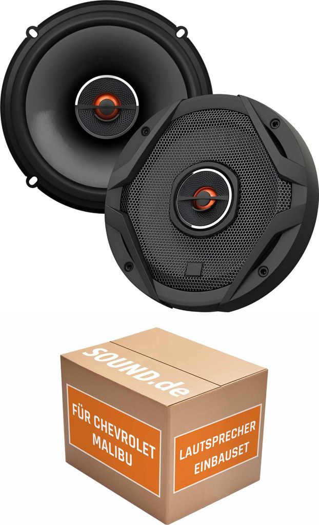 Lautsprecher Boxen Einbaupaket Front JBL GX602 passend für Chevrolet Malibu | 2x Tief-Mitteltöner mit integriertem Hochtöner 180W MAX