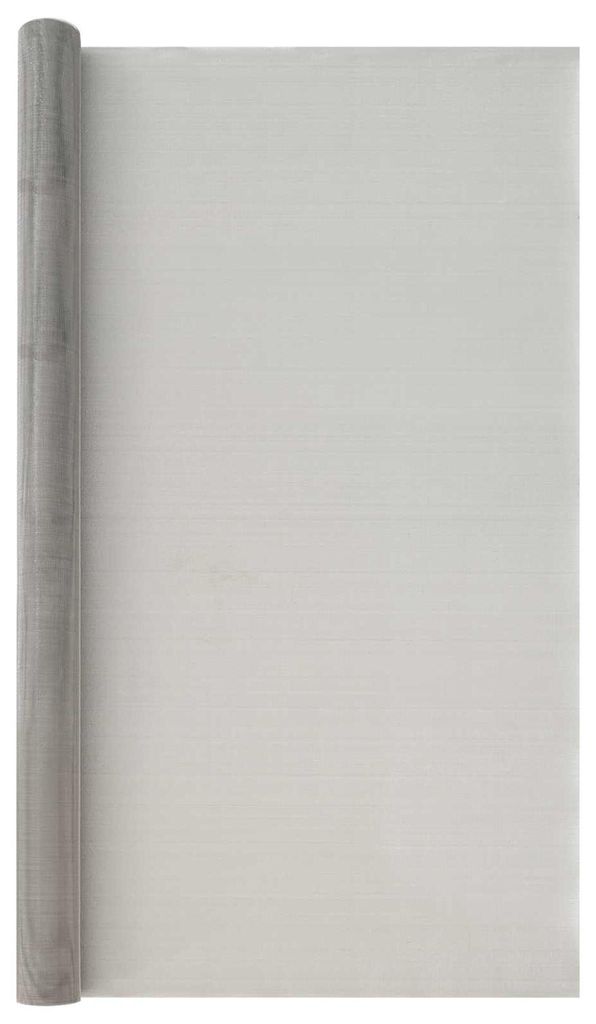 vidaXL Mesh Bildschirm 120 x 1000 cm 30 Mesh Edelstahl 201 Silber