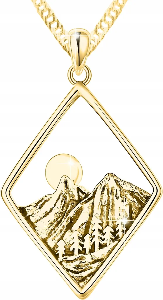 Collier argent 925 hypoallergénique motif Tatra losange durable et chic