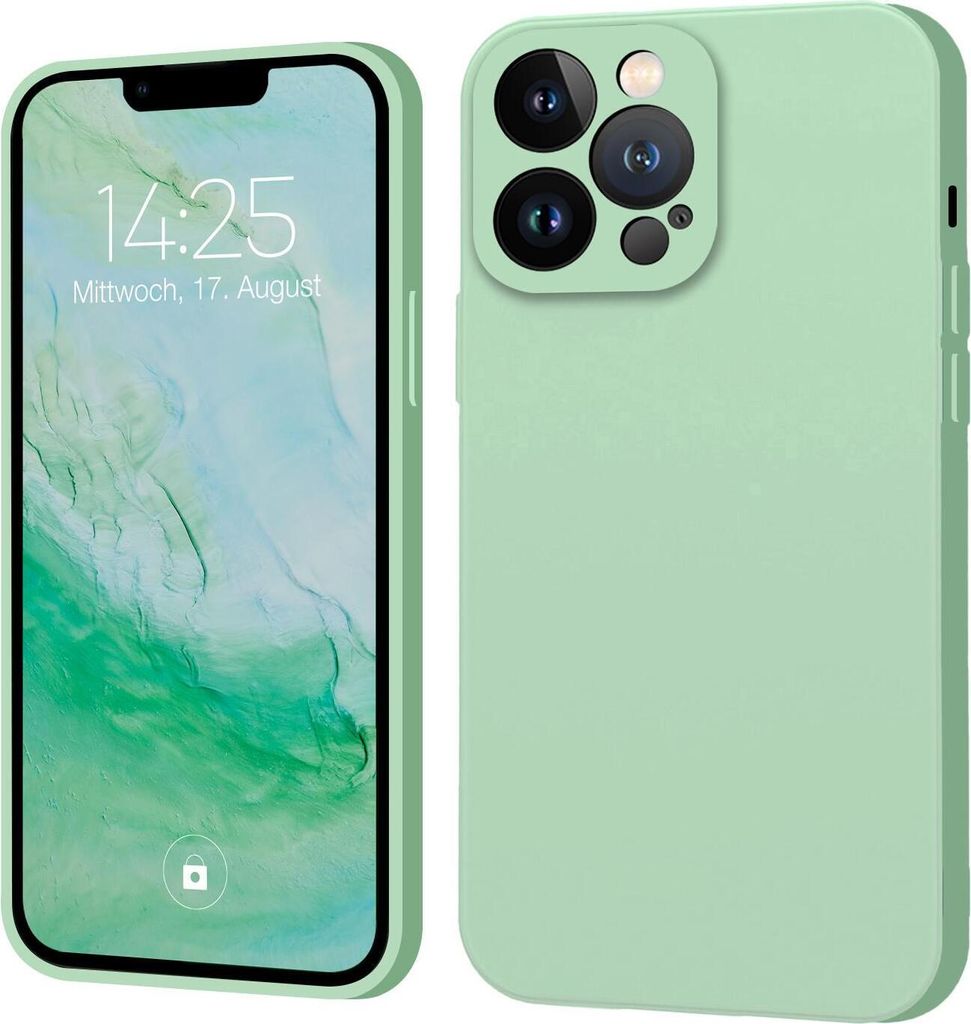 Hülle für iPhone 13 Pro Case Cover Bumper Silikon Softgrip Schutzhülle Farbe: Türkis
