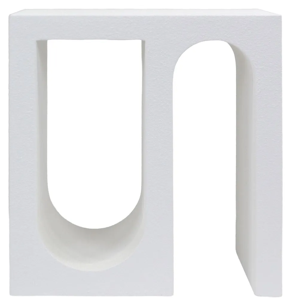 Table de chevet gain de place pour chambre étroite en MDF blanc 55cm