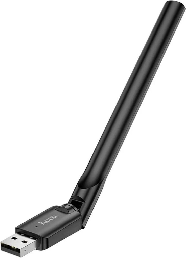 Drahtlose Netzwerkkarte WiFi4 Hoco passend für USB A HI32 schwarz