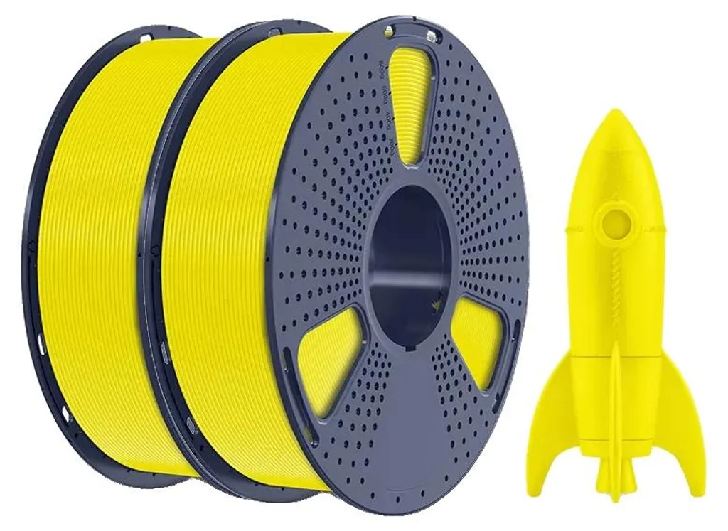 Filament HS-PLA Jaune Anti-Bavures Haute Fluidité Finition Sans Défaut