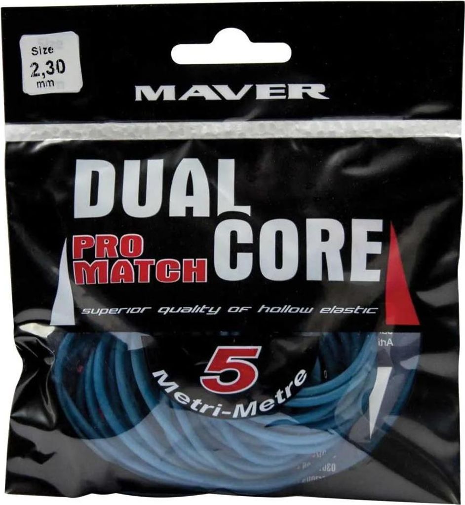 Maver Dual Core Pro Match 5 M Elastische Linie Blau 2.30 mm Blau 2.30 mm