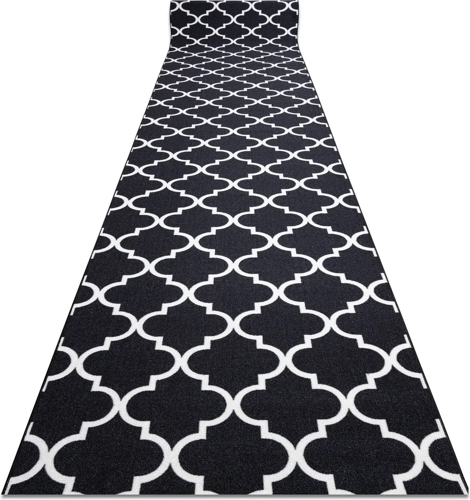 Tapis de couloir noir anti-glisse 57x120 cm fini les tapis qui bougent !