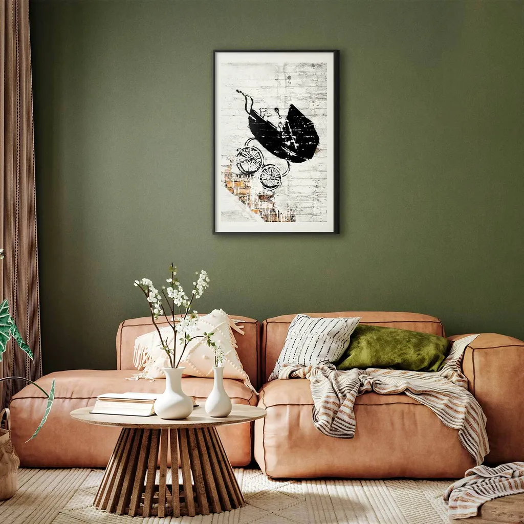 Poster Artistico Carrello Velocità 40x60 - Cornice Nera Elegante - 2