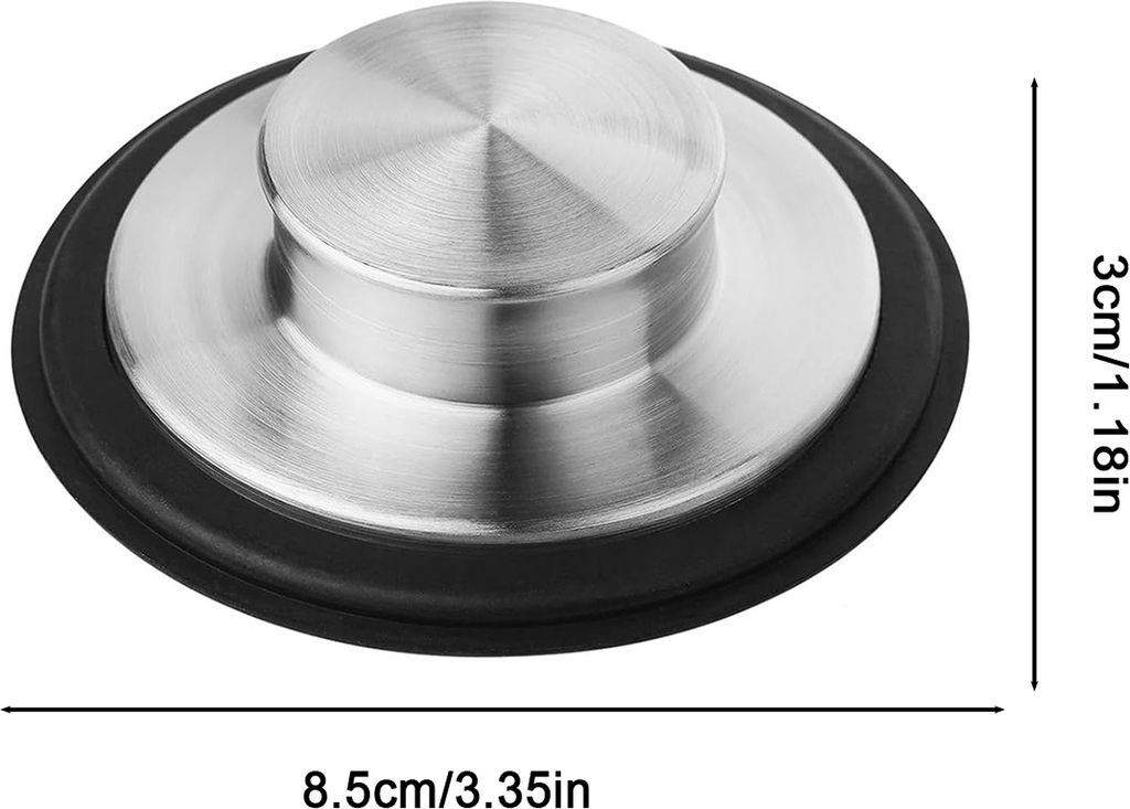 2 Stück Abflussstöpsel Silikon, Abfluss-Stöpsel Universal  Produktbild 8