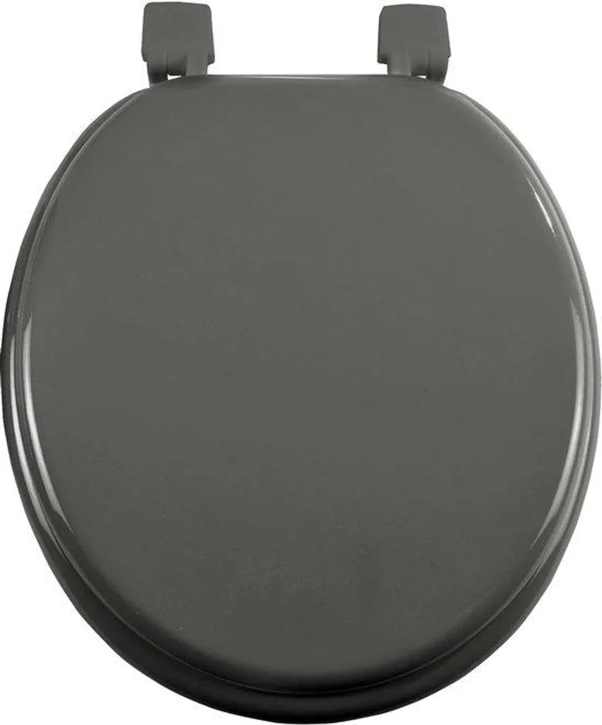Abattant de toilettes universel gris charbon - Cuvette WC standard 47cm