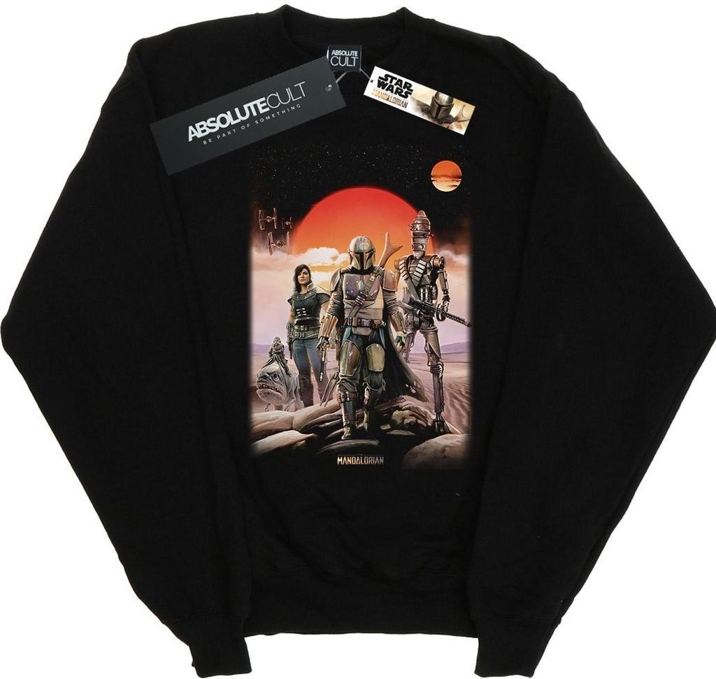 Star Wars - "The Mandalorian Warriors" Sweatshirt für Herren BI46328 (S) (Schwarz)