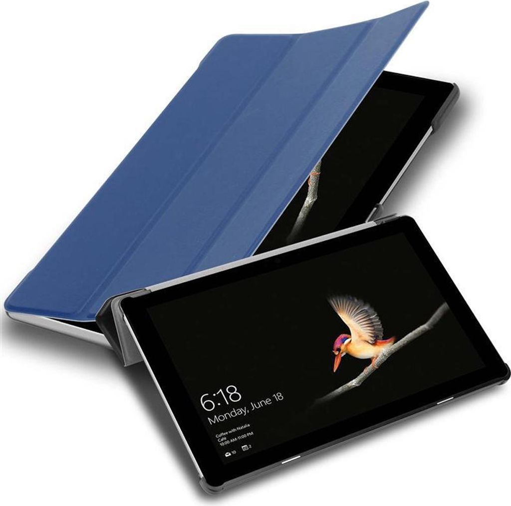 Cadorabo Hülle für Microsoft Surface GO Tablet Hülle in Blau Schutzhülle Etui Case Tasche Cover