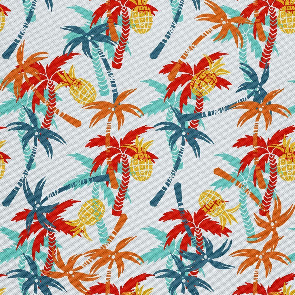OUTDOOR DEKOSTOFFE OXFORD - Motiv Palmen Ananas I DX094