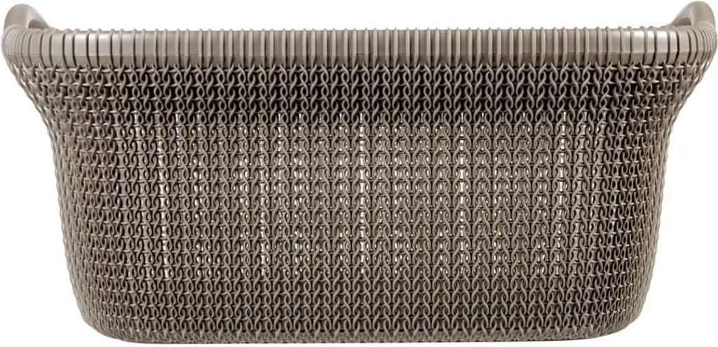 Curver Wäschekorb Knit 40 L Metallic-Braun