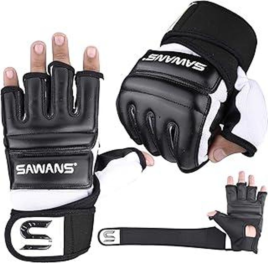 SAWANS Boxsack Boxhandschuhe Karate Handschuhe MMA Body Combat Taekwondo Training Kampfkunst Kampf Grappling Muay Thai
