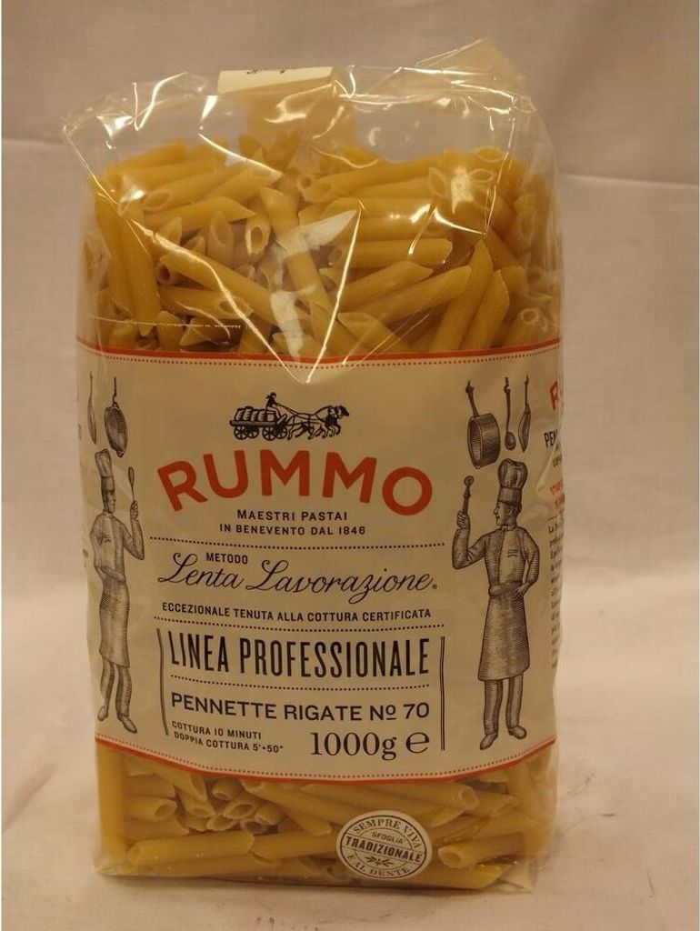 Rummo Lenta Lavorazione Pennette rigate Nr. 70 1 Kilo