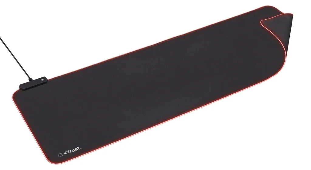Tapis de souris gaming XXL 93cm éclairage RGB et base antidérapante