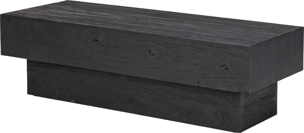 home24 Couchtisch - Akazie Massiv Schwarz Produktbild 