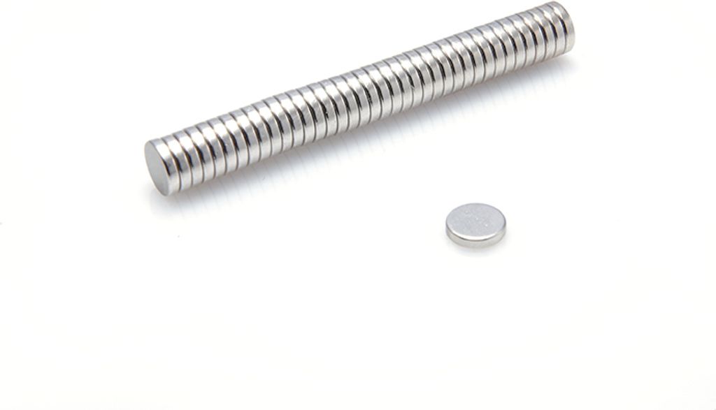 Neodym Magnete 7 x 1,5 mm 10 Stück mm N38, Extrem stark, Magnettafeln, Kühlschränke, Whiteboards, DIY