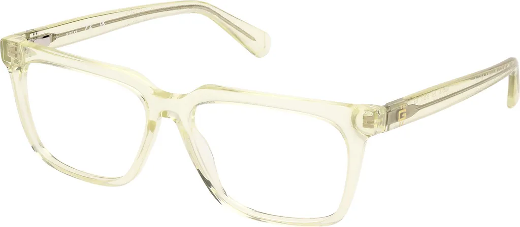 Monture de lunettes Guess GU50133 Homme en Acétate Jaune Clair 55mm