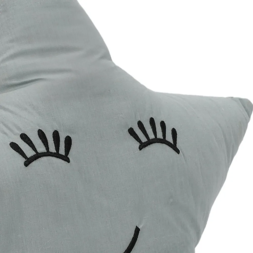 Coussin décoratif étoile bleu 40x40 - Accessoire de maison pour enfant