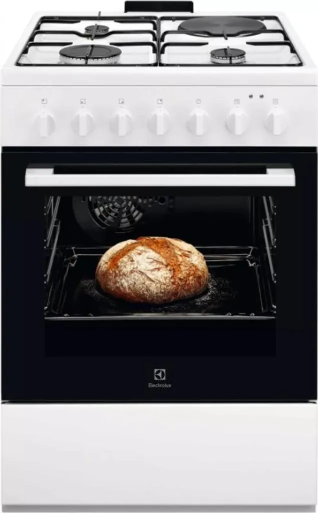 Electrolux Cuisinière Mixte LKM624022W 4 Feux Gaz Sécurité Thermocouple