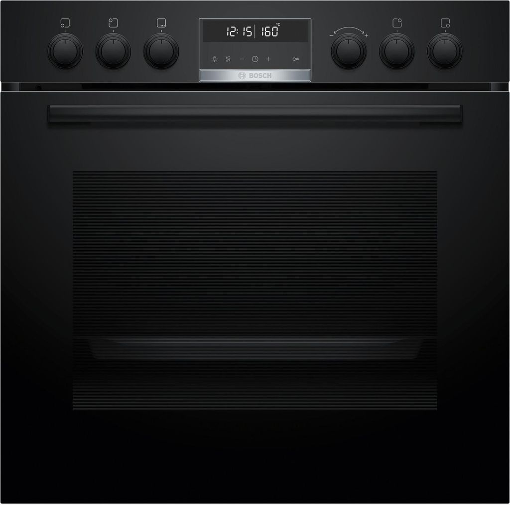 Bosch Serie 6 HEB578BB4, Medium, Elektrischer Ofen, 71 l, 11400 W, 71 l, 30 - 275 °C