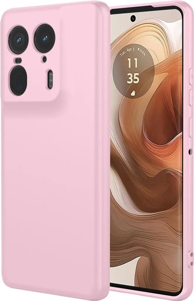 Custodia Motorola Edge 50 Ultra Rosa Phonesta - Silicone Soft Silk Cover
