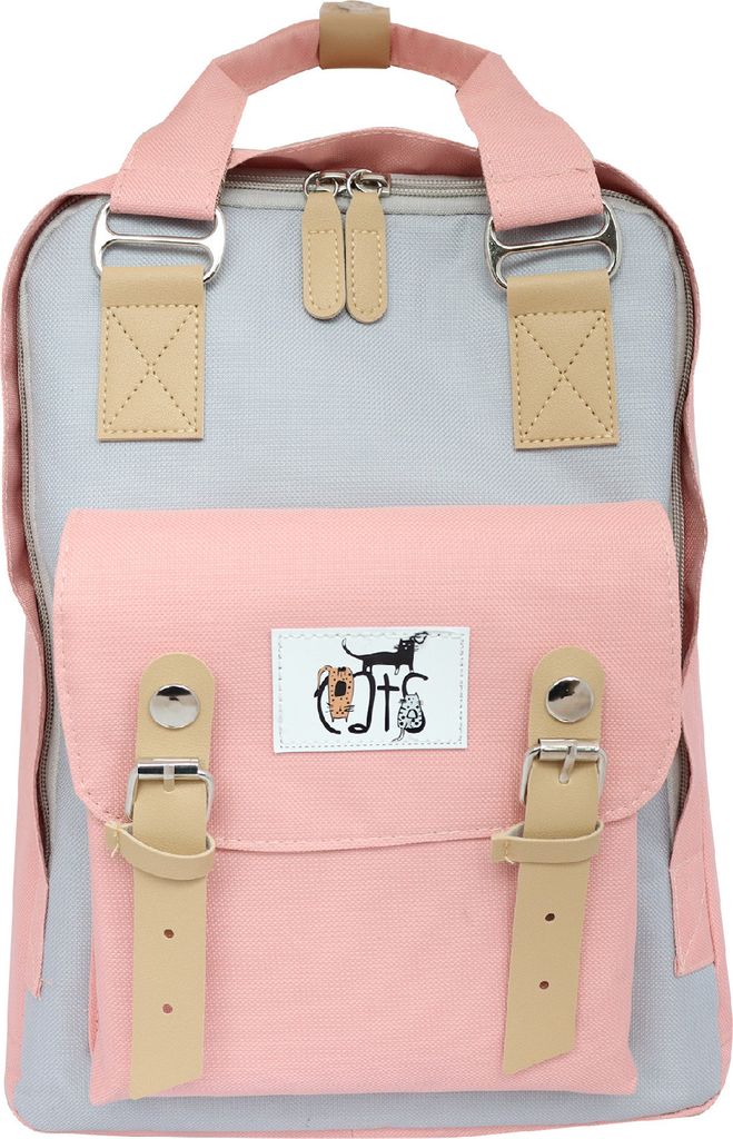 Biggdesign Cats Laptop-Rucksack für Frauen, wasserabweisende Arbeitstasche mit Laptop-Fach, Reiserucksack mit USB-Ladeanschluss, für 14-Zoll-Lapt...