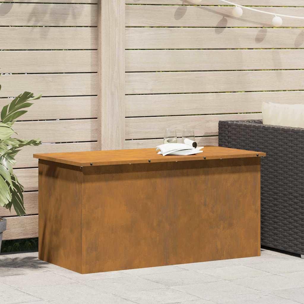 Möbel Außenlagerbox mit Speicher Braun 100 x 50.5 x 50 cm - Aufbewahrungsboxen 874566
