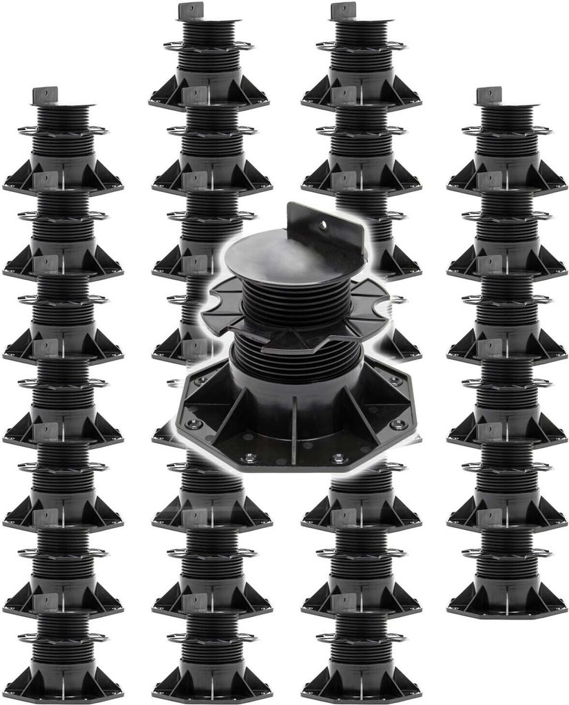 XPOtool Set 30x Stelzlager für Terrassen, 2700kg, 60-138mm, Produktbild 