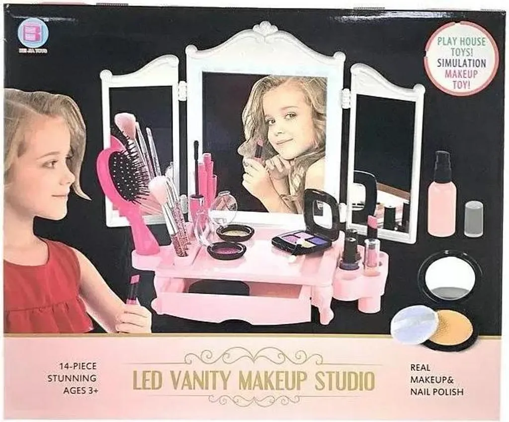 Coiffeuse jouet 14el : fini le désordre avec ce set de beauté complet