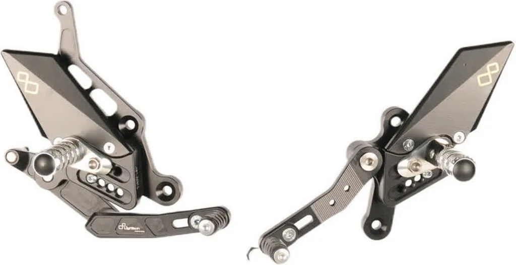 Commandes Reculées Lightech Réglables pour Yamaha MT-07 - Version Fixe