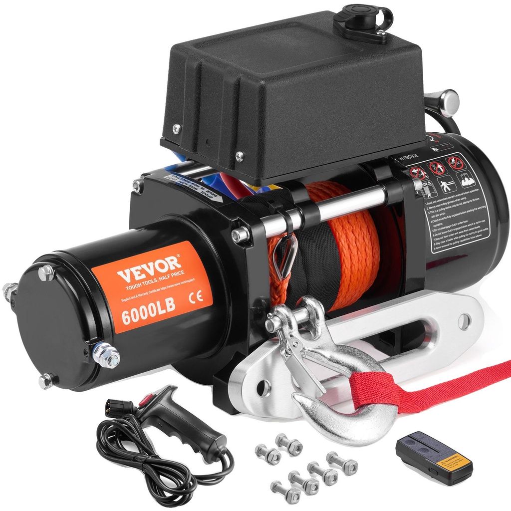 Wyciągarka Elektryczna Vevor 6000 Funtów 12V Dc Mocna Do Zdjęcie produktu 