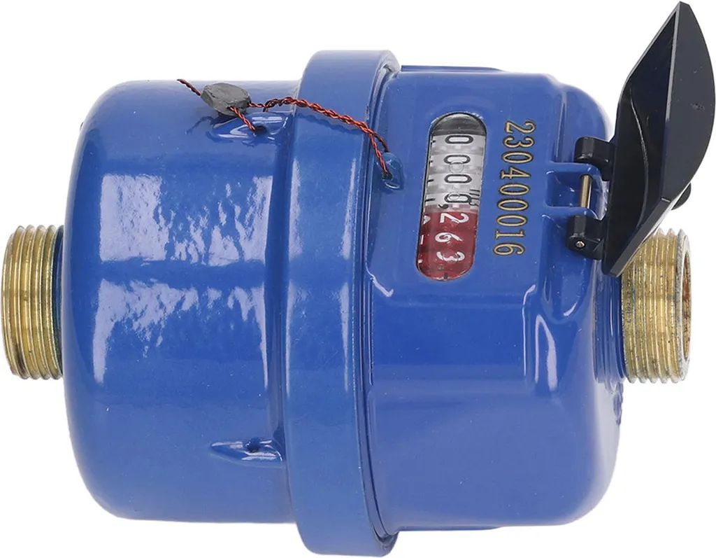 Compteur d'eau pour jardin et maison, débitmètre laiton raccord 1/2"