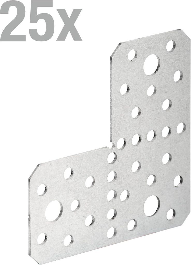 Alberts Trioverbinder Stahl sendzimirverzinkt 85 x 85 x 1,5 mm 25er Set