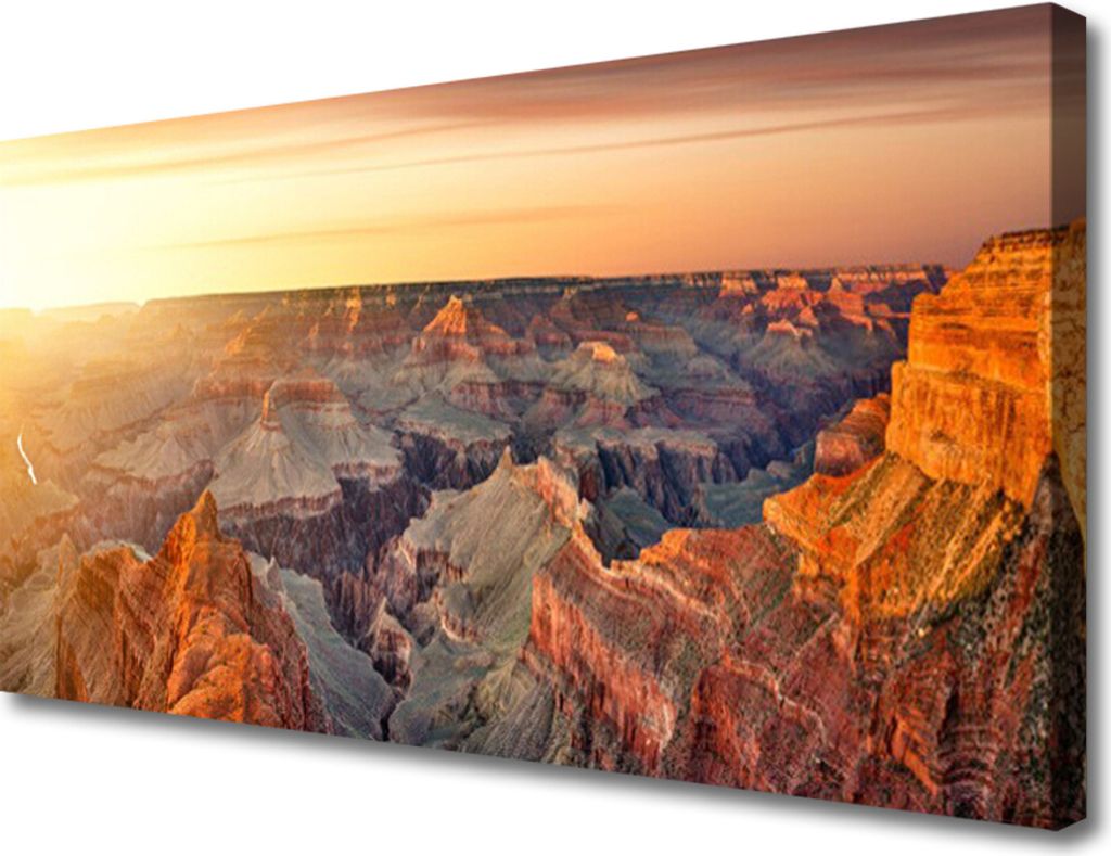 Tulup Leinwand-Bilder 100x50 Wandbild Canvas Kunstdruck Gebirge Landschaft