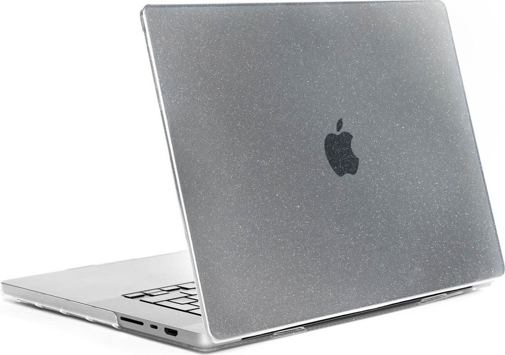 Selencia Glitzer Cover für das das MacBook Air 15 Zoll (2023 / 2024 M3 chip / 2025 M4 chip) - Transparent