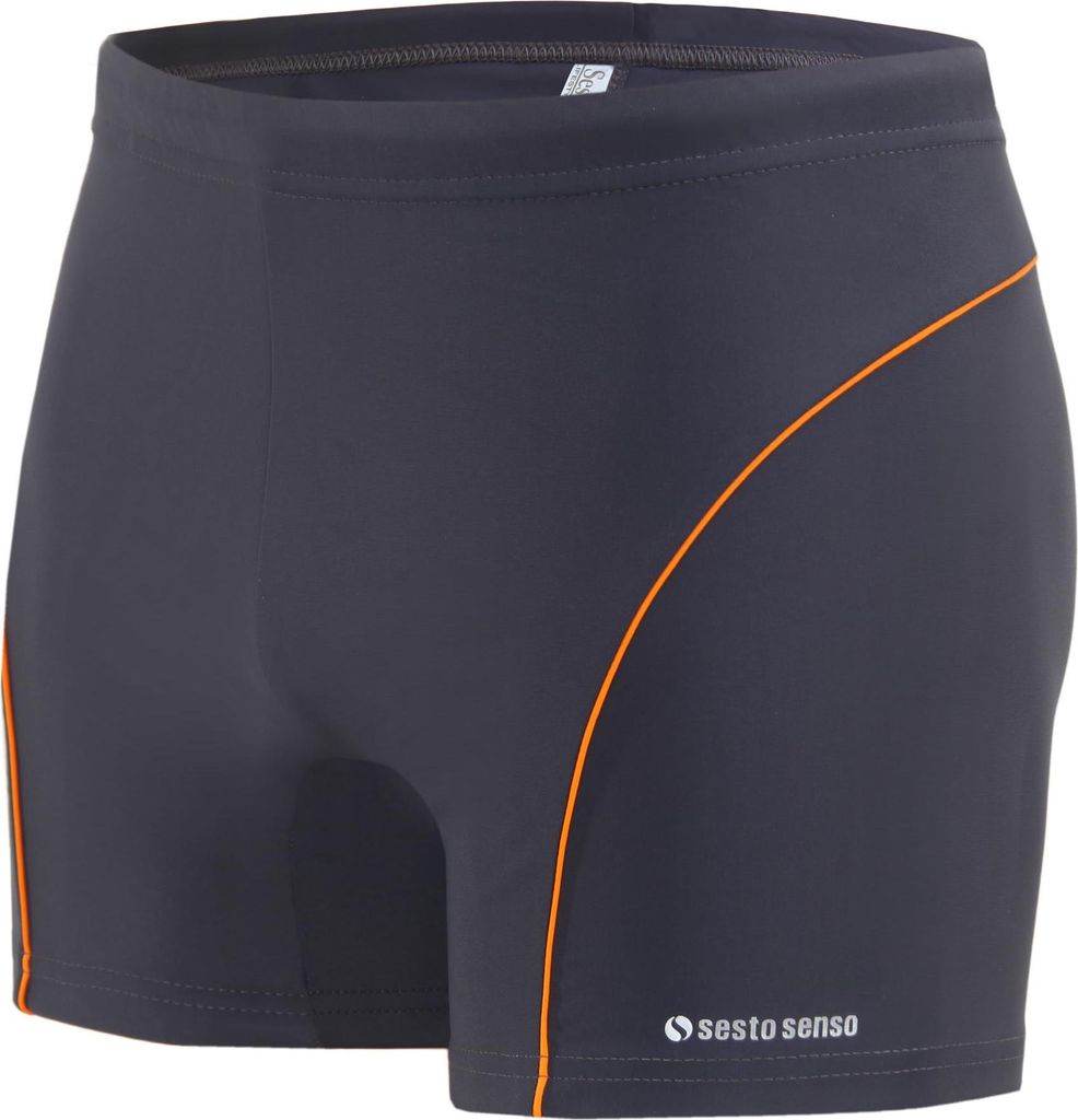 Sesto Senso Herren Badehose Sportlich wasserdicht zum Schwimmen enganliegende Bademode Größe XXL Grau