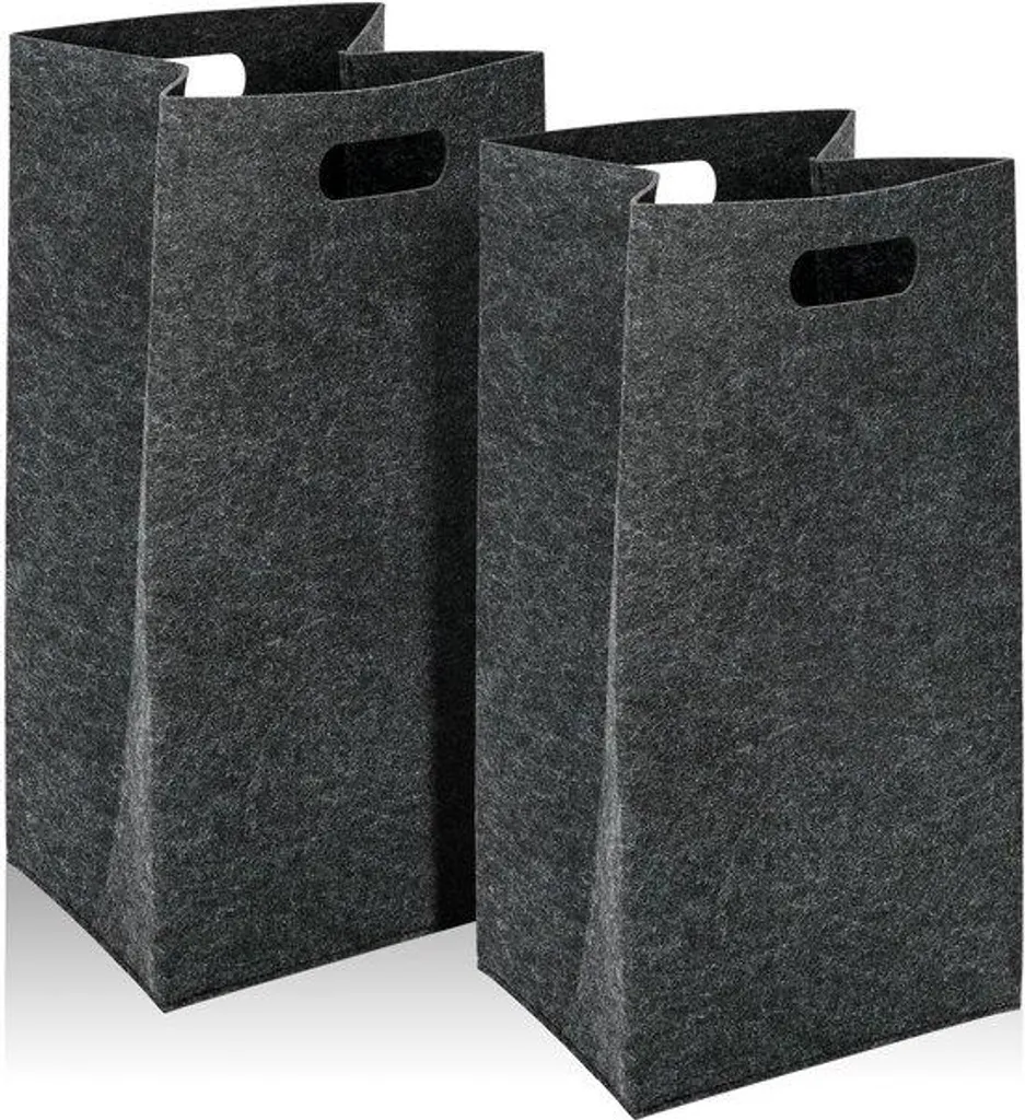 Corbeille à linge pliable 60L gris anthracite pour tri des vêtements