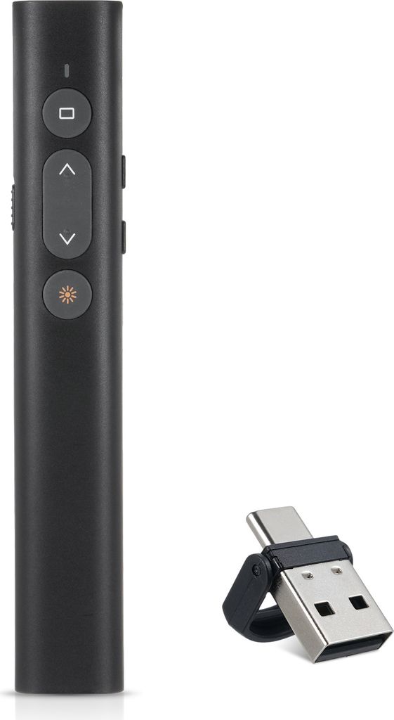 Laserový prezentér s prijímačom USB/Type-C - dobíjateľný, Obrázok produktu 