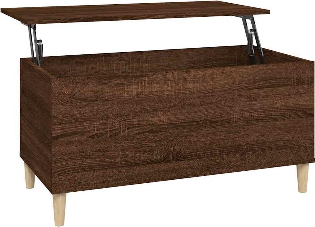 vidaXL Couchtisch Braun Eichen-Optik 90x44,5x45 cm Holzwerkstoff