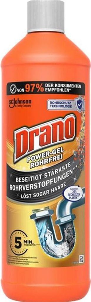 Mr. Muscle Drano Max Power Gelový čistič potrubí 1000 ml Obrázek produktu 2