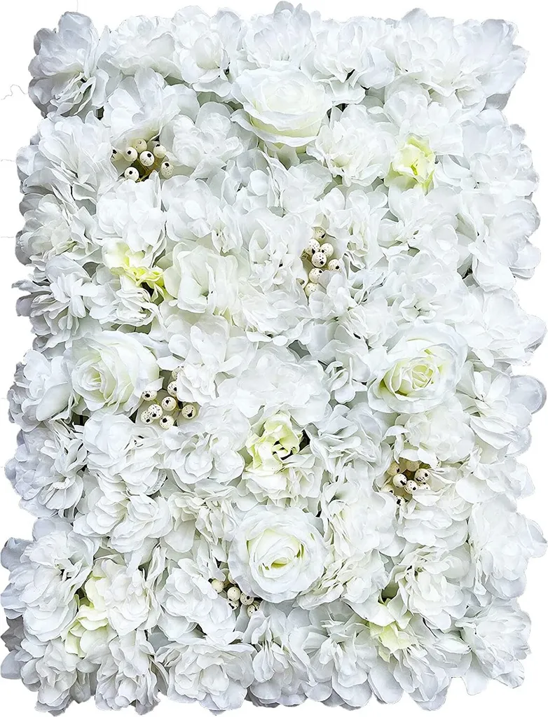 Mur de Roses pour Fond de Mariage et Photobooth - Lot 12 Panneaux 60x40