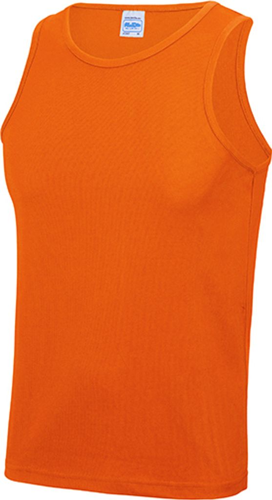 Just Cool JC007 | Cool Vest Tank Top Sport T-Shirt - WRAP zert. Herstellung - Farbe: Electric Orange - Größe: XL