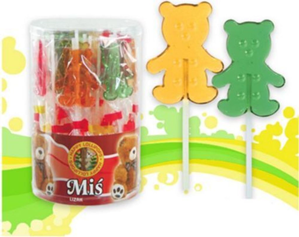 Lollipops Teddy Bär 50 Stück Lutscher Lollies Dauerlutscher Produktbild 