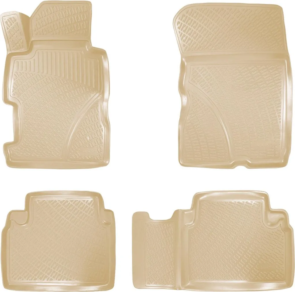 Set Tappetini TPE Beige Honda Civic 00-05 | Antiscivolo e Personalizzabili
