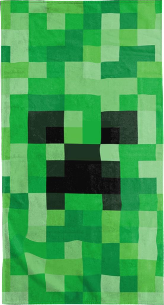 Minecraft Badetuch Creeper 75x150 cm Strandtuch Handtuch Produktbild 