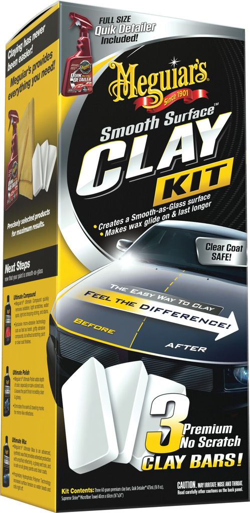 Meguiar's® Smooth Surface™ Clay Kit - Reinigungsknete + Produktbild 